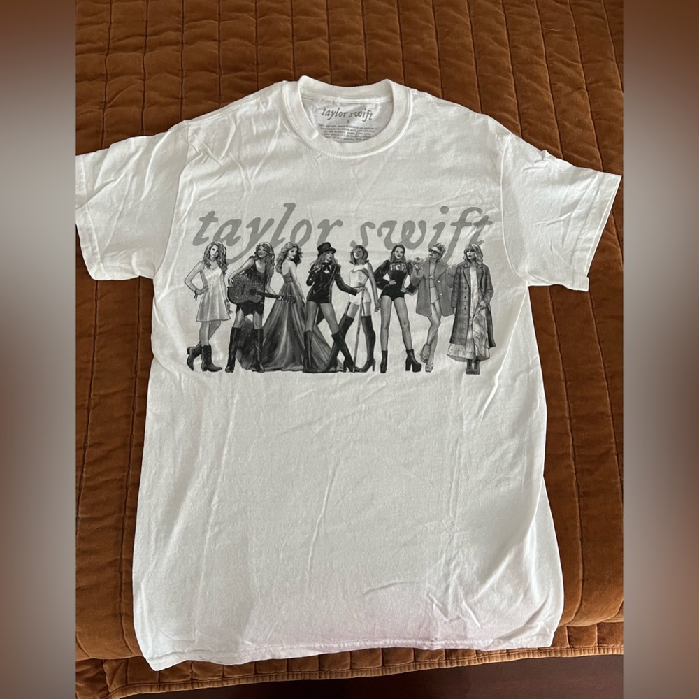 NWOT Black and white Taylor Swift Eras tee from folklore era size small